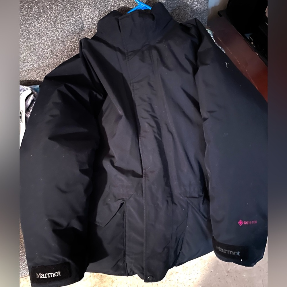 Marmot Biggie Black And Purple size large men worn 3 times in perfect condition